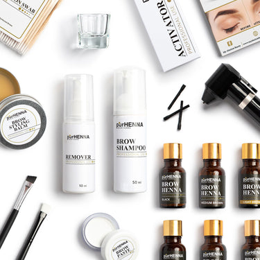 purHENNA® | brow henna | online training | kit and certificate